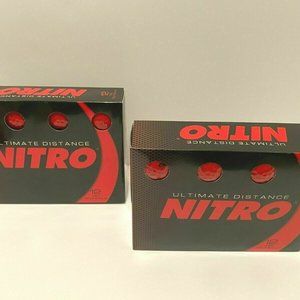 2 pack Nitro Golf Ultimate Distance Golf Balls, RED 24 Pack NEW
